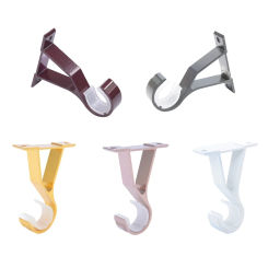 Aluminium Alloy Curtain Pole Bracket Simple Curtains Fixing Supplies Household Dropship