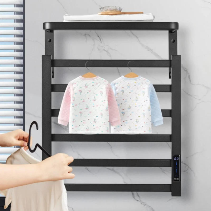 Description Picture 5 of itemBathroom Aluminum Electric Wall Mounted Warmer Towel Drying Rack