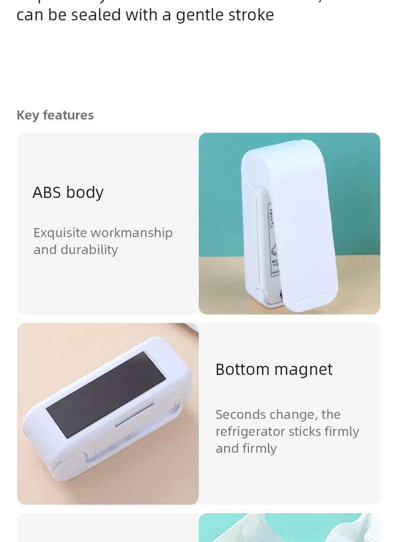 Description Picture 3 of itemVacuum Sealer Mini Snacks Sealing Household Heat Plastic Sealing Machine Handheld Food Preservation Portable Kitchen Gadget Safe