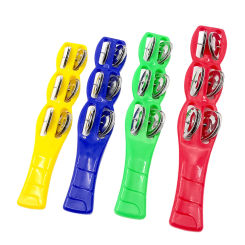 4 Pcs Musical Instrument Liuling Board Eraser Toddler Instruments Jingle Sticks Pp Kids Tambourine