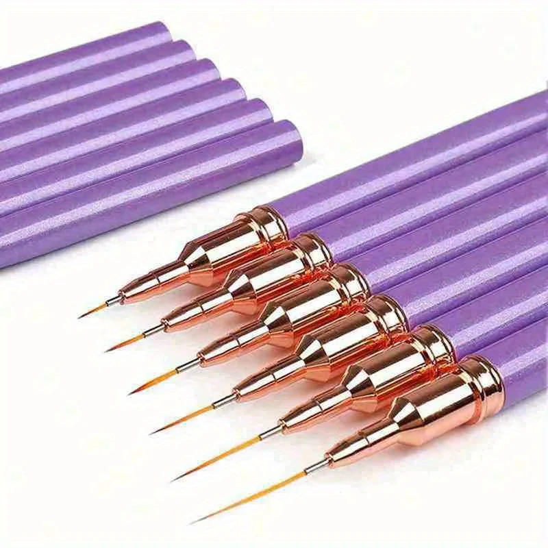 Description Picture 2 of itemNail Art Liner Brushes Set Elongated Lines Striping Drawing UV Gel Painting Nail Design Pen Professional Manicure Tool