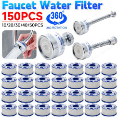 Kitchen Faucet Water Filter 360° Sink Filter Pressurized Sink Faucet Water Filter Universal Faucet Aerator Bathroom Accessories