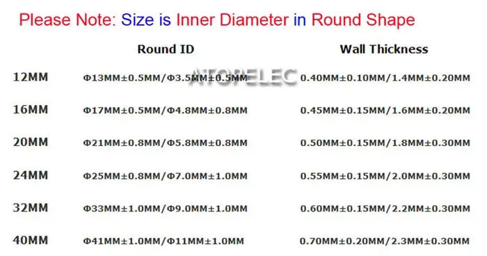Description Picture 2 of item1M Diameter 12/16/20/24/32/40/52mm 4:1 Glue Lined Adhesive Heat Shrink Tubing Dual Wall Waterproof Wrap Wire Cable Sleeve Sheath
