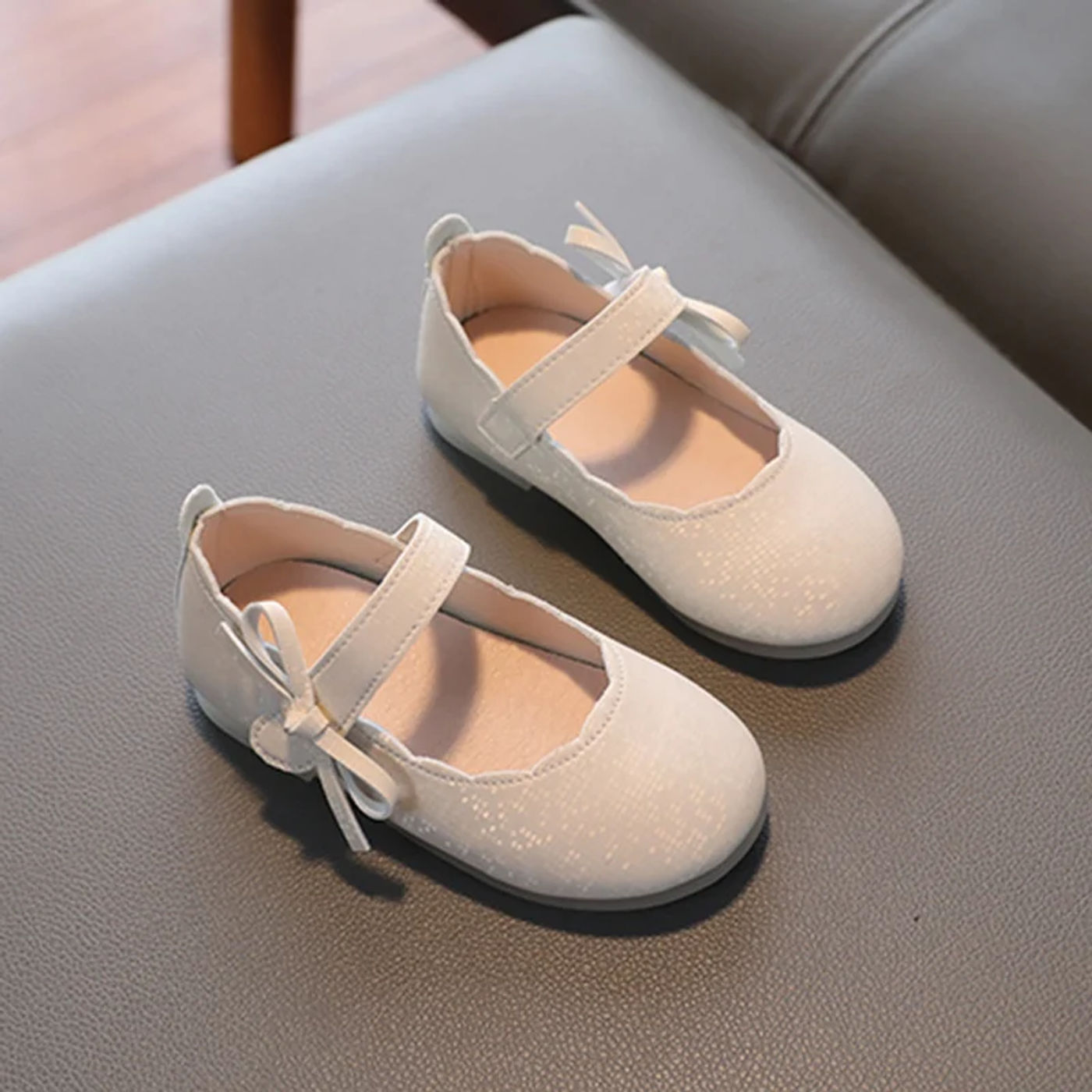 Description Picture 5 of itemToddler Little Girls Ballerina Flats Shoes Slip-on School Party Dress Shoes Sweet Girls Shoes