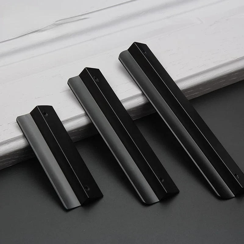 Description Picture 3 of itemGold Black Hidden Cabinet Pulls Aluminum Alloy Kitchen Cupboard Handles Drawer Knobs Wardrobe Furniture Handle Bedroom Hardware