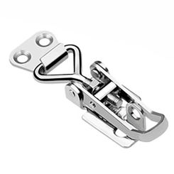 Lever Lock Hasp Stainless Steel Hasp Lock Latch Self-Locking Adjustable 38-50mm Toggle Latch Catch Luggage Hardware Box Buckle