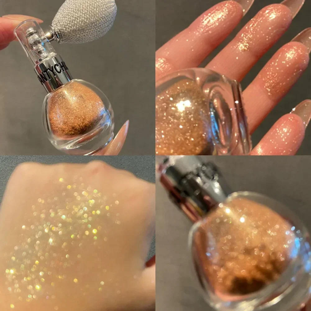 Description Picture 5 of itemHigh Gloss Body Diamond Shimmering Spray Powder Highlight Powder Makeup Suitable for Facial and Body Skin Hair Clothes Cosmetics