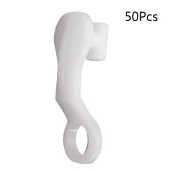50pcs/pack Curtain Hook Clip On Sturdy Grip Rail Runner Drape Accessories Curtain Glider Hook Ling Room Bedroom Decor Clamp