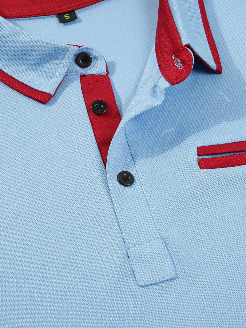 Description Picture 6 of itemSpring and summer men's short-sleeved polo shirt casual sports T-shirt fake pocket design large size men's casual shirt