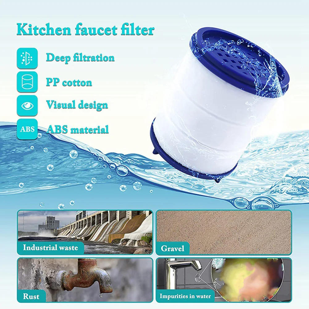 Description Picture 5 of item10pcs Faucet Water Filter Element Remove Chlorine Heavy Metals Filtered Showers Head Bath Filtration Purifier Soften Hard Water
