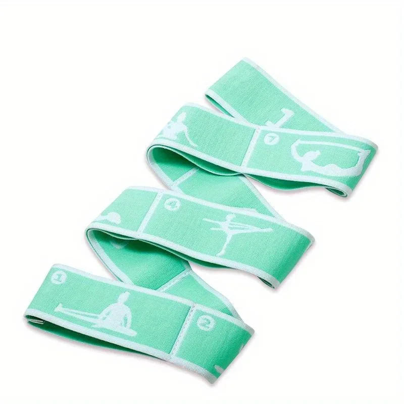 Description Picture 5 of itemDance Stretching Band Loop Yoga Stretching Belt Yoga Pilates Fitness Tension Belt  Digital Stretch Elastic Band Resistance Band