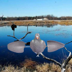Outdoor Pigeons Motion Decoy Wind Decoy With Movable Wings For Garden Decor Animal Fake Bait For Hunting Pigeons
