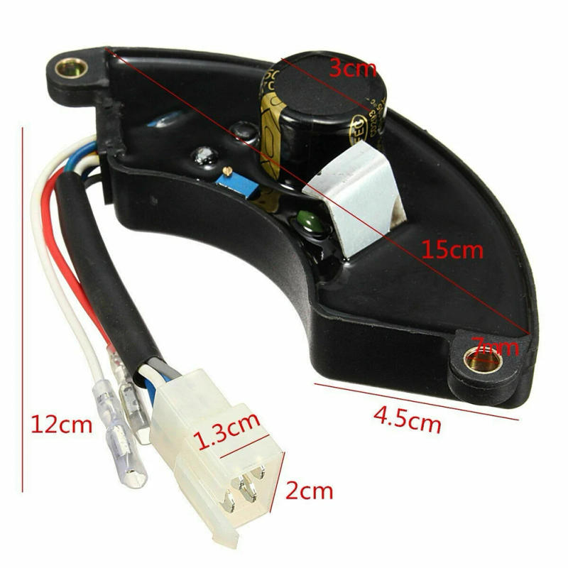 Description Picture 3 of itemAVR Automatic Single Phase Voltage Regulator Electric Voltage Rectifier For 7KW 7.5KW 8KW 8000W Gasoline Generator Spare Parts