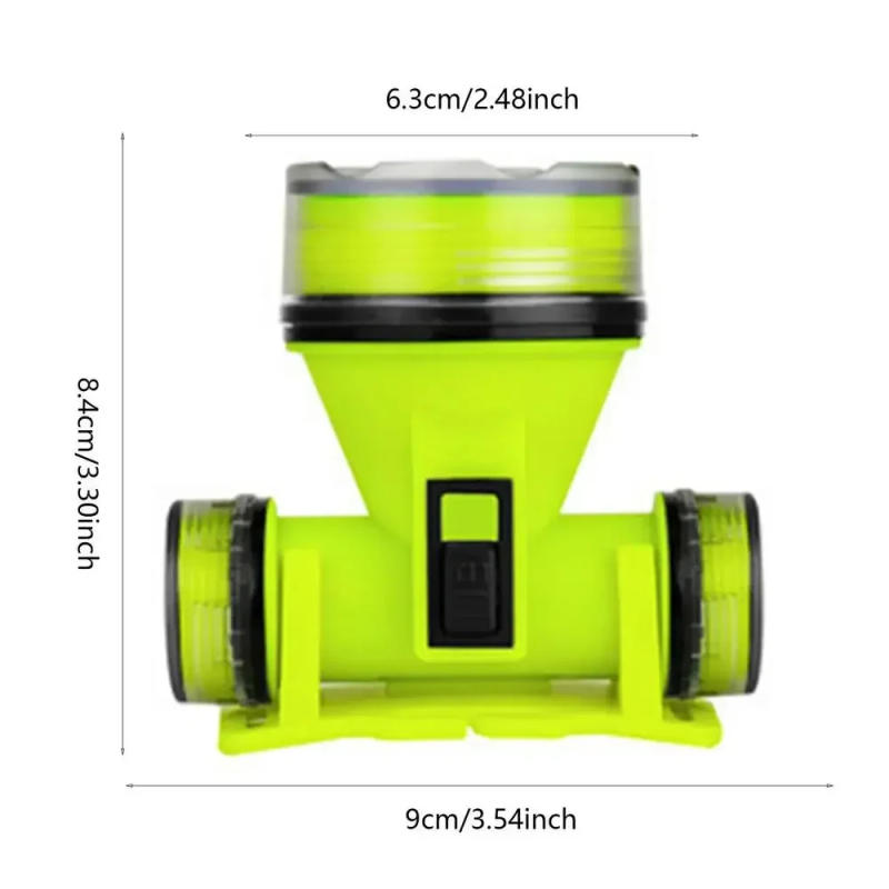 Description Picture 5 of itemPortable Rechargeable Diving Headlight 350m Underwater 2 Light Modes Waterproof Super Bright LED Diver Spearfishing Headlamp