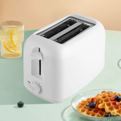 Automatic 2 Slices Toaster Removable Crumb Tray Electric Toast Bread Machine Pop Up 650W Household Kitchen Supplies