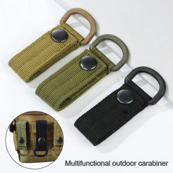 Multifunctional Nylon WebbingPOM Hanging Buckle Carabiners Keychain Hang Buckle Strap Belt Clips Supplies Outdoor Sports Tools