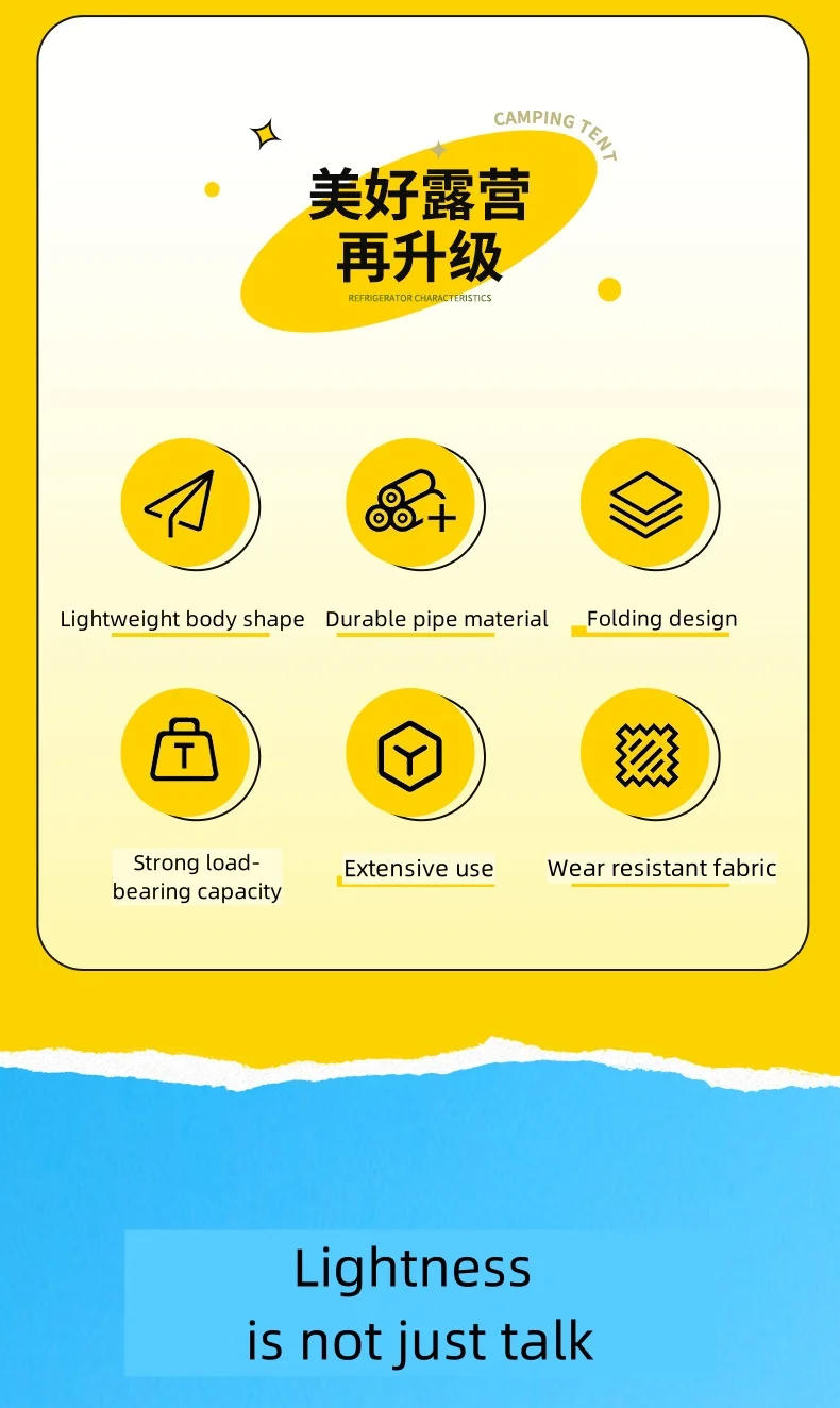 Description Picture 4 of itemOutdoor Camping Folding Stools Portable Ultra Light Fishing Hiking Travel Picnic Folding Chair Camping Furnishings Black Khaki