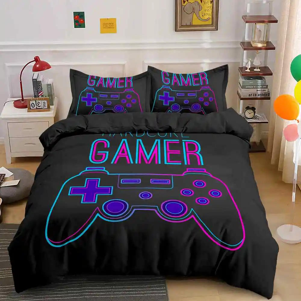 Description Picture 5 of itemGamepad Comforter Cover r Bedding Set Teens Video  Duvet  for Youth Kids Boys Modern  Controller Bedspread