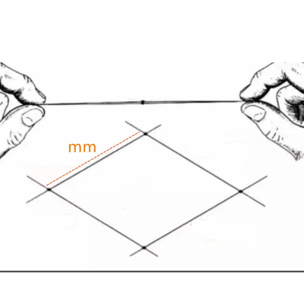 Description Picture 2 of item0.15mm Thickness Semi Finished Product Fishing Net Gill Net Monofilament Nylon Network Fishing Gear Reservoir Fish Net Supplies