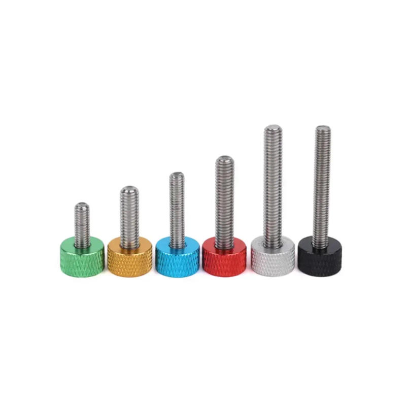 Description Picture 4 of itemFlat Headed Aluminum Oxide Colored Aluminum Hand Screws / Decorative Bolts / Computer Case Modification Screws M3-M8