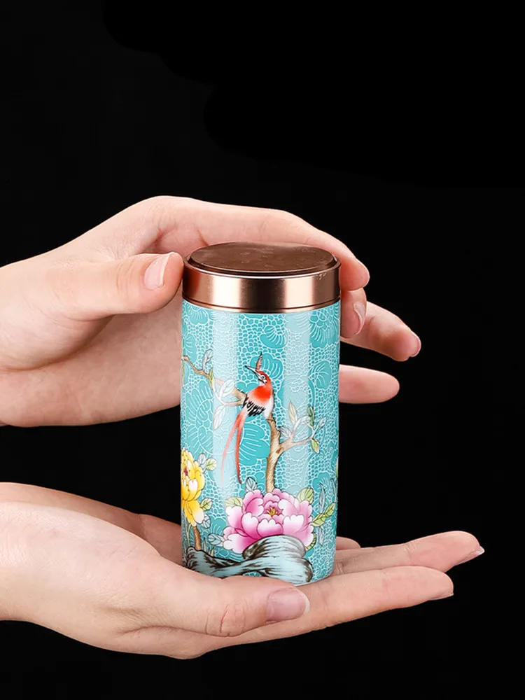 Description Picture 3 of itemMini Pottery Jar Airtight Pots Ointment Storage Box Ceramic Tea Organizer Storage Tanks Coffee Kitchen Storage Container