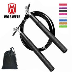 WOSWEIR Crossfit Jump Rope Professional Speed Bearing Skipping for Fitness Workout Training Equipement MMA Boxing Home Exercise