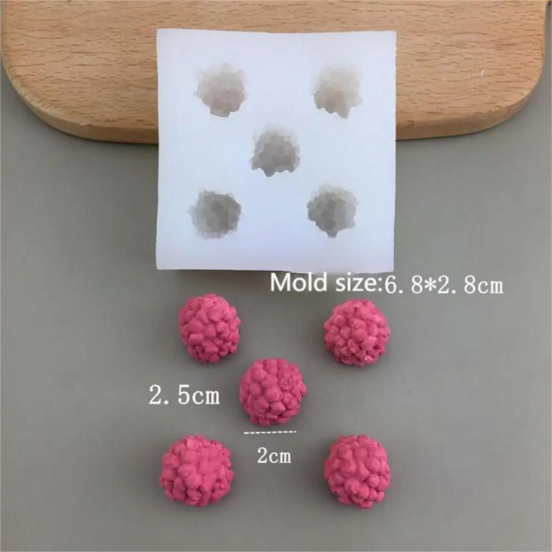 Description Picture 3 of itemSimulation Fruit Candle Silicone Mold Cute Blueberry Raspberry Shaped DIY Cake Decorating Tool 3D Baking Mold Homemade