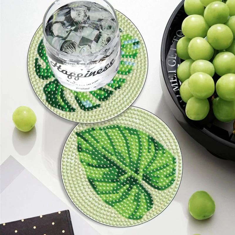 Description Picture 6 of item6pcs/Sets Diamond Painting Coaster Set Mandala Coasters DIY Diamond Art Crafts Supplies For Beginners Dining Room Decor