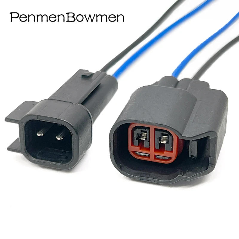 Description Picture 2 of item2 Pin Auto Fuel Injector Nozzle Plug Electronic Connector Wire Harness Methanol For Ford Chevrolet EV1 To EV6 DJ7023C-1.5-21