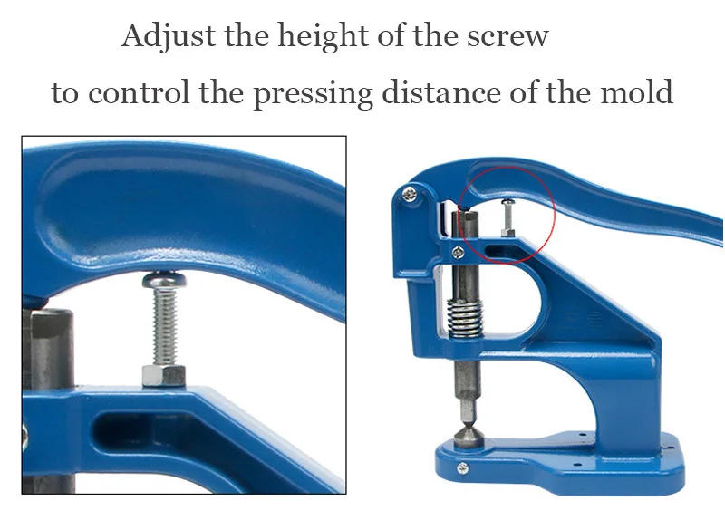 Description Picture 4 of itemHand Punch Press Machine Metal Dies For Snap Double Cap Rivets Eyelet Grommet Buttons Tools Mold Leathercraft Sewing Accessories