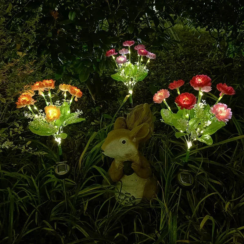 Description Picture 5 of itemLED Solar Flower Laystown Outdoor Waterproof Landscape Decoration Lighting RGB Color Christmas Garden Decoration