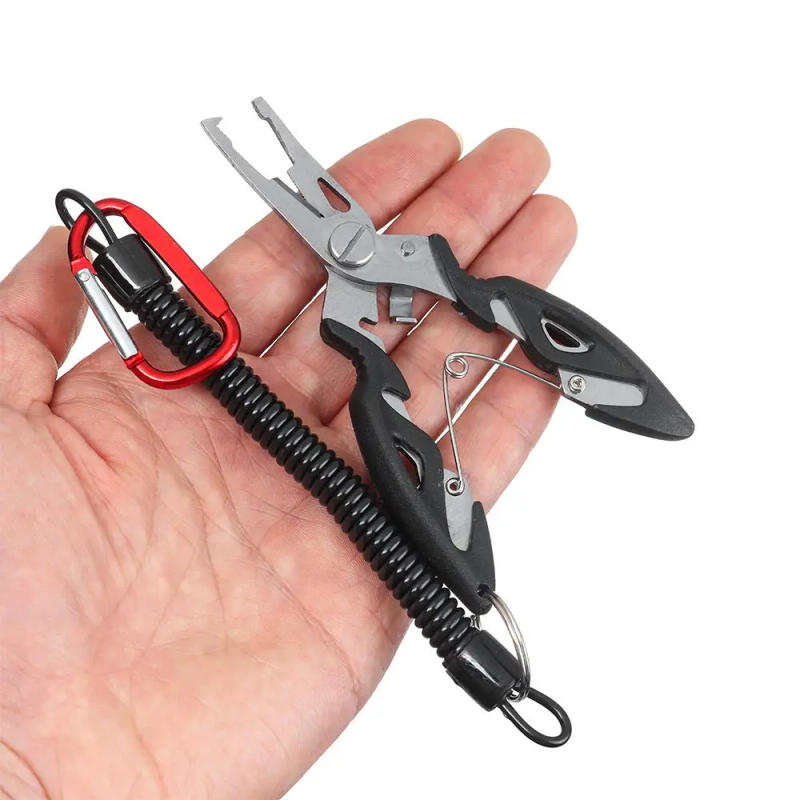 Description Picture 5 of itemFishing Pliers Fishing Tackle Stainless Lanyards Hook Recover Split Ring Fishing Accessories Use Tongs Multifunction Scissors
