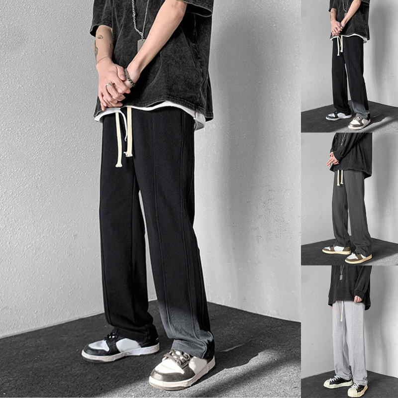 Description Picture 2 of itemMens Spring And Autumn Simple Pants Solid Color Leisure High Street Mens Y2k Pants Male Brand New Pants Streetwear Men Trousers