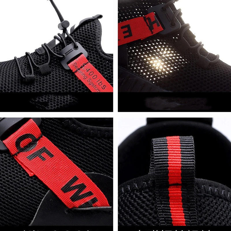 Description Picture 4 of itemSteel Toe Cap Working Boots Safety Shoes for Man Construction&Indestructible Work Shoes Puncture-Proof Summer Work Shoes