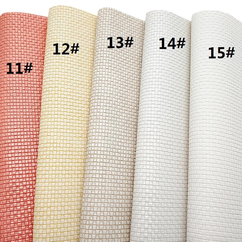 Description Picture 4 of itemMetallic Weave Embossed Synthetic Leather Fabric Sheets Faux Leather For Bags Shoes Bows DIY Craft Sheets 21x29cm GM3239A