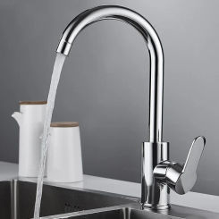 Hot and Cold Kitchen Faucet Household Stainless Steel Tap Sink Basin Dishwasher Copper Alloy Faucet Single Handle Tap