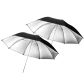 2PCS Black Silver