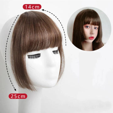 New False Hair Bangs Princess Cut Wig Piece With Bangs For Women Natural Seamless Bangs Piece Fake Bangs Hair Accessories 2024