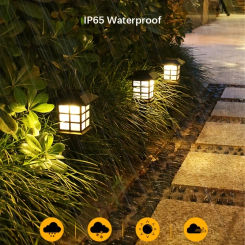 Solar Outdoor Lights 2Pack LED Solar Path Light, Waterproof Walkway Landscape Lighting for Your Garden Yard Patio Decor