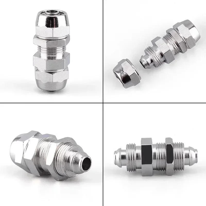 Description Picture 4 of item10Pcs KPE KPM KPU KPV KPZA Copper Plated Nickel Pneumatic Air Connector for Hose Tube OD 4 6 8 10 12 14 16MM Joint Connection