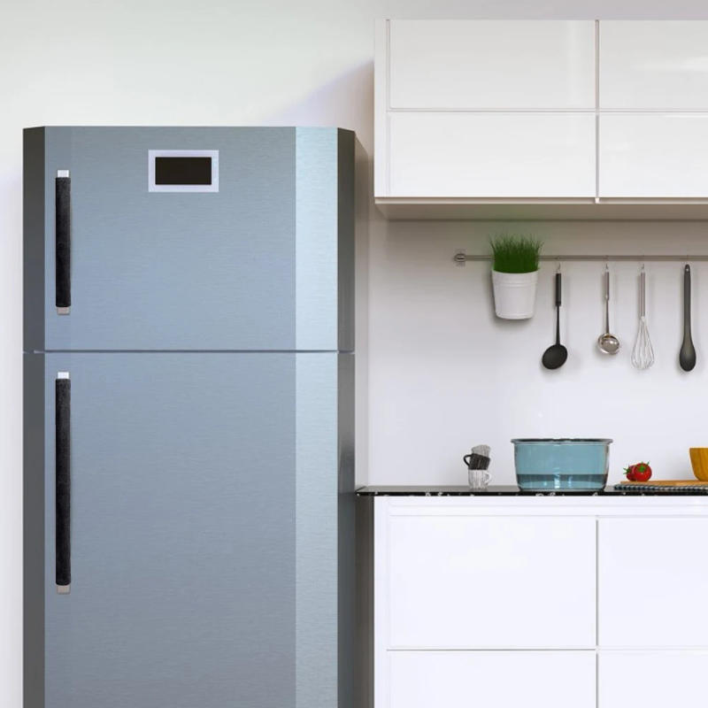 Description Picture 6 of item1/2Pcs Kitchen Appliances Gloves Dustproof Refrigerator Door Handle Cover Handmade Decor Protector for Fridge Ovens Dishwashers