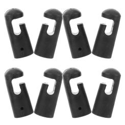 8 Pcs Trampoline Accessories Trampolines Tube Caps Middle Card Replacements Parts Small Pole Covers Black Slide