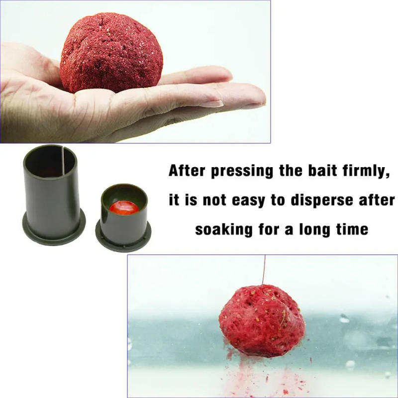Description Picture 6 of itemCarp Fishing Bait Ball Lures Carp Ball Maker Feeder Boilies Carp Tools 40mm Groundbait Making For Fish Tackle Accessories