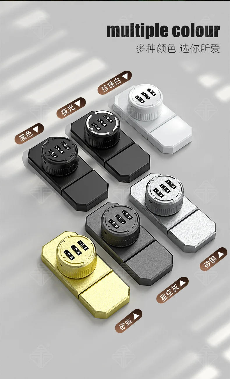 Description Picture 4 of itemZinc alloy code bolt indoor installation of the reverse door plug security anti-theft home accessories for the room or furniture