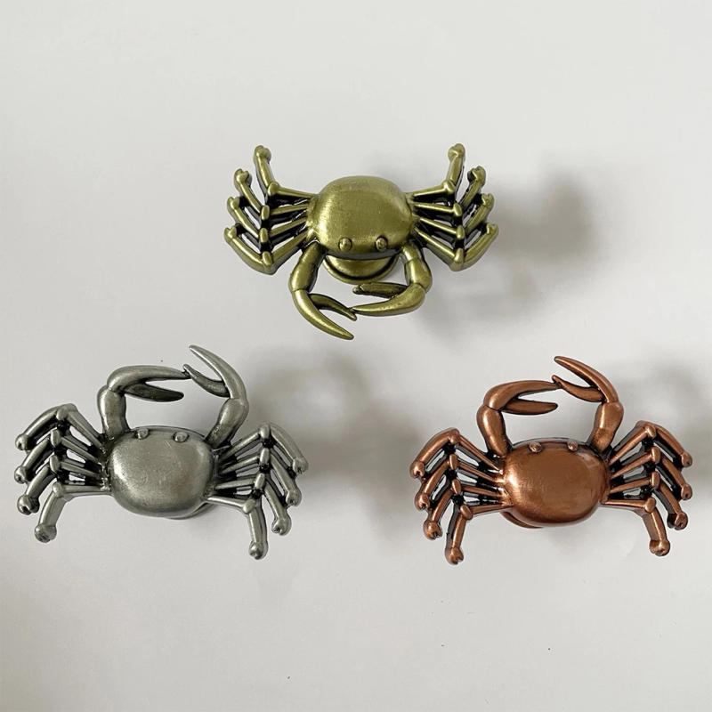 Description Picture 2 of item1 Pcs Retro Crab Shape Wardrobe Knob Furniture Handles Door Knobs And Handles Cabinet Kitchen Cupboard Drawer Pull Home Decor