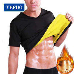 YBFDO Men's Slimming Body Shaper Modeling Vest Belt Belly Men Reducing Shaperwear Fat Burning Loss Weight Waist Trainer Sweat