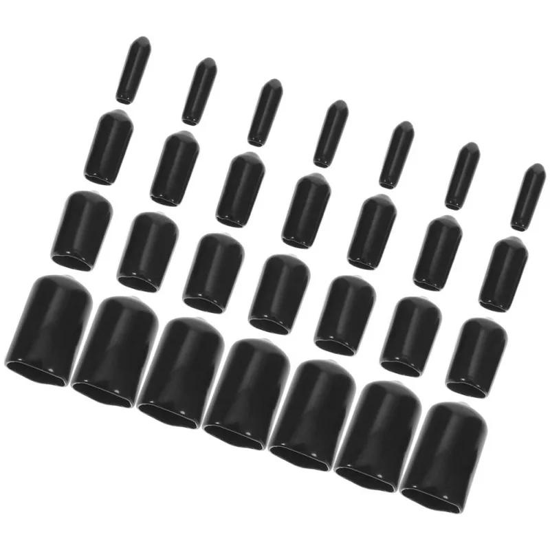 Description Picture 3 of item80pcs Thread Protector Rubber Tip Bolt Cover Cap Carburetor Vacuum Plug Tubing Post Cover