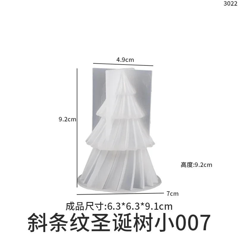 Description Picture 2 of itemChristmas Tree Scented Candles Silicone Mold DIY Aromath Candle Soap Making Tools Resin Molds Christmas Candle Scented Decor