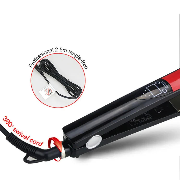 Description Picture 4 of itemCustom Label Flat Irons Wholesale Titanium Hair Straightener Innovative Product Flat Iron Straightening