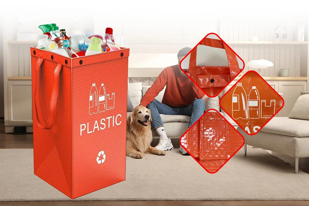 Description Picture 4 of itemHandheld Trash Bag Waterproof Color Film Covered Sanitation New Foldable Trash Can Hotel Property Outdoor Camping Waste Sorting